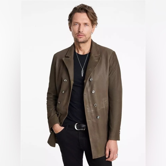 John Varvatos Cut-Away Double Breasted Coat Size EU 44 USA 34. NWT - Picture 10 of 16